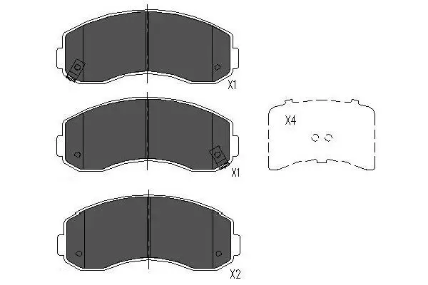 Kit de plaquettes de frein KAVO PARTS KBP-4021