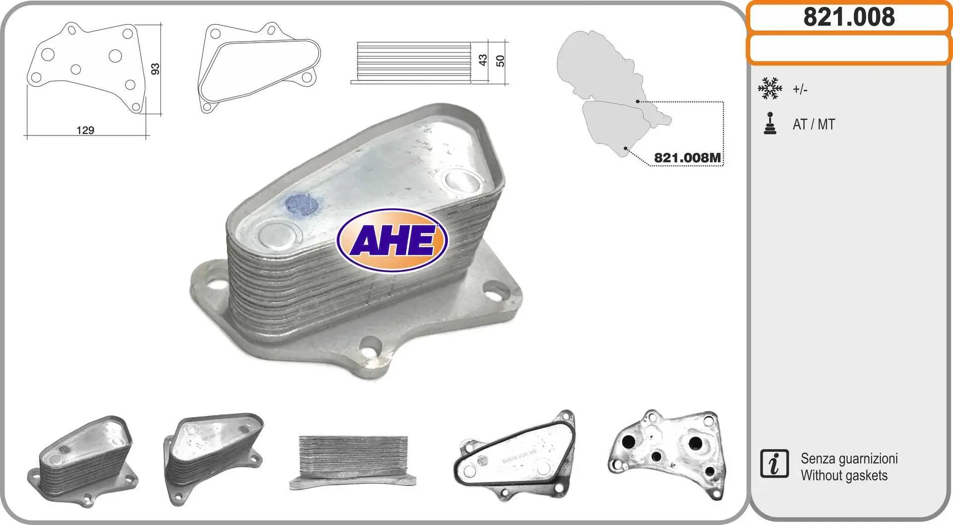 Radiateur d'huile AHE 821.008