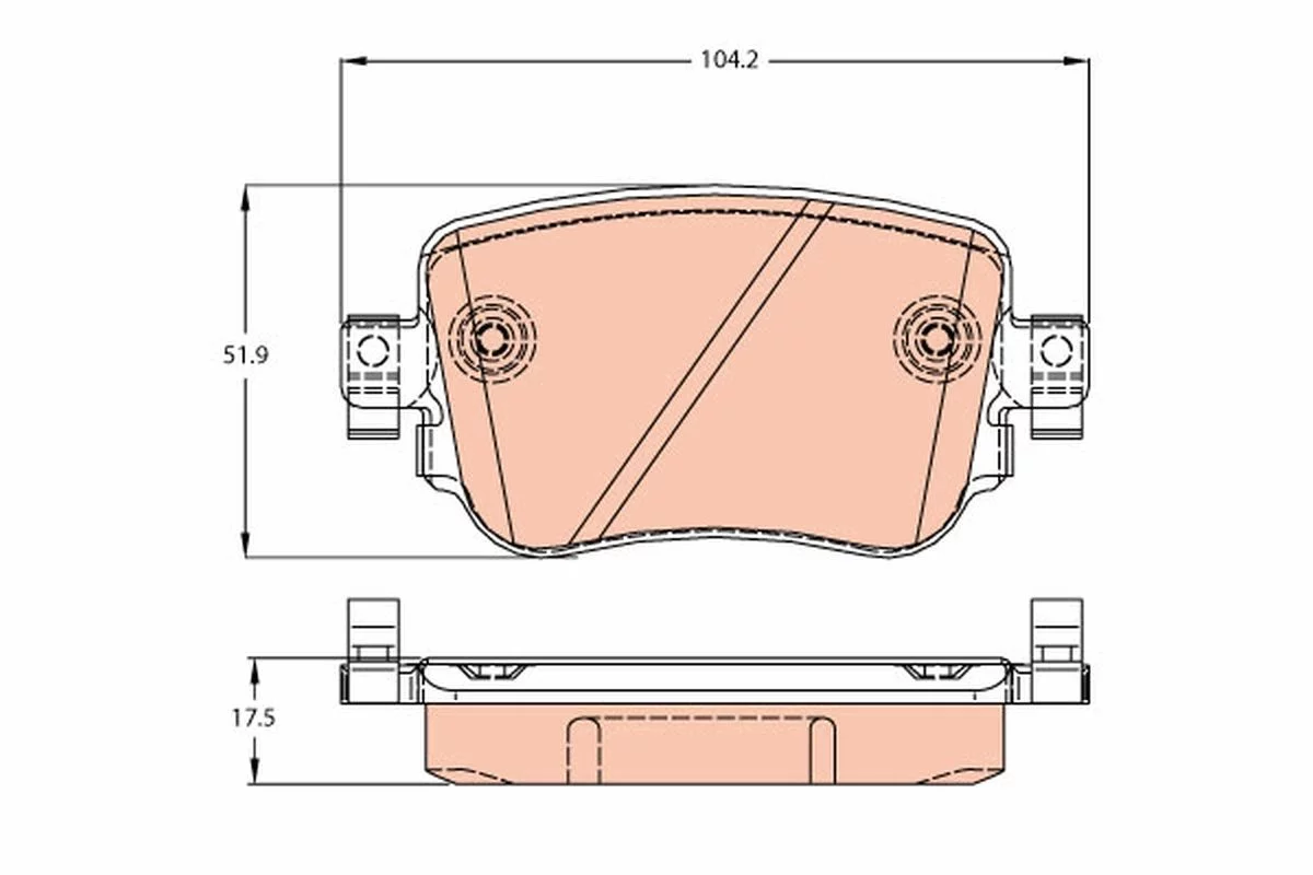 Kit de plaquettes de frein TRW GDB2042