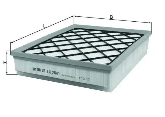 Filtre à air MAHLE ORIGINAL LX 2641