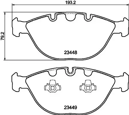 Kit de plaquettes de frein HELLA 8DB 355 009-921