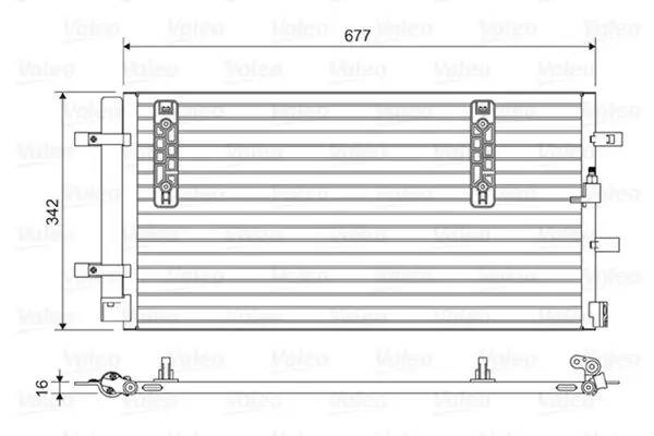Radiateur climatisation VALEO 814419