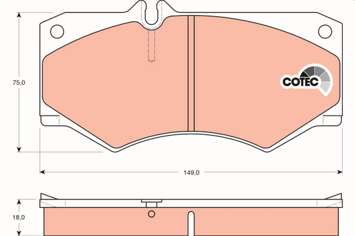 Kit de plaquettes de frein TRW GDB317