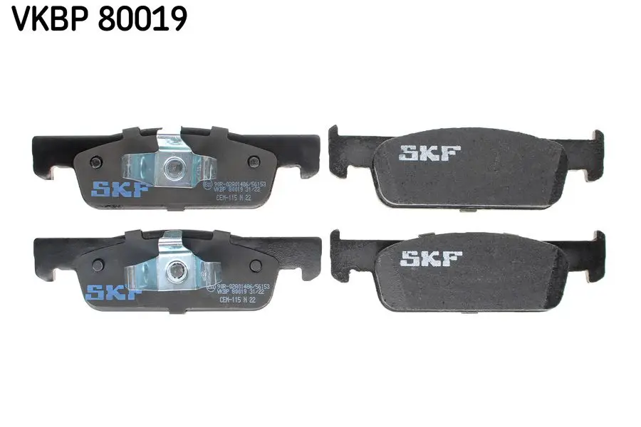 Kit de plaquettes de frein SKF VKBP 80019