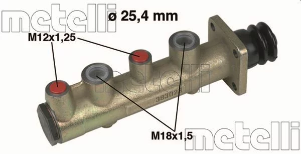 Maître-cylindre de frein METELLI 05-0107