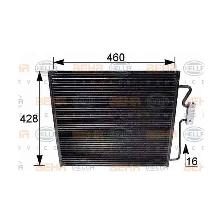 Radiateur climatisation HELLA 8FC 351 035-521