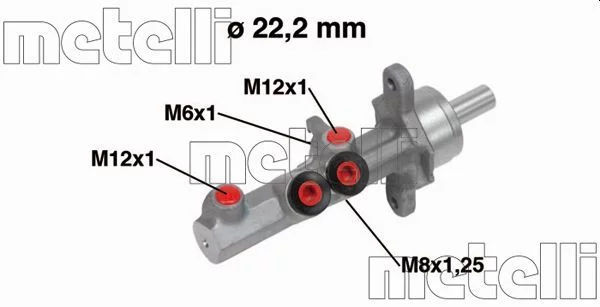 Maître-cylindre de frein METELLI 05-0721