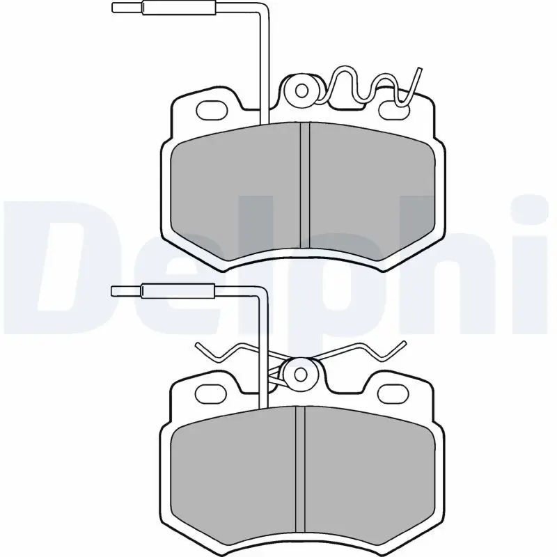 Kit de plaquettes de frein DELPHI LP823
