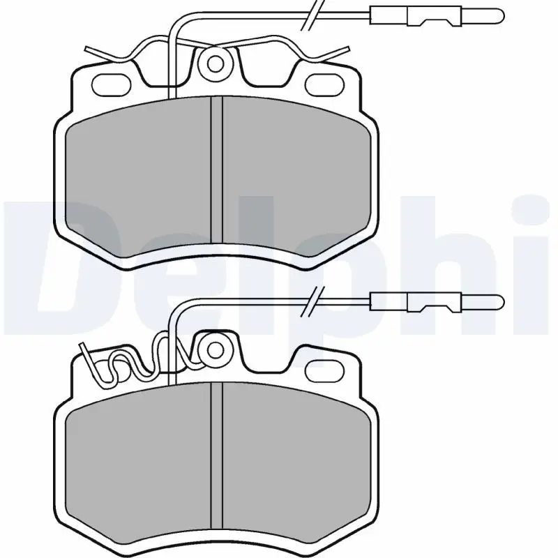 Kit de plaquettes de frein DELPHI LP493