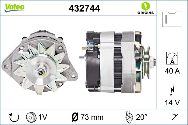 Alternateur VALEO 432744