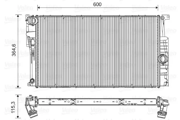 Radiateur, refroidissement du moteur VALEO 735453