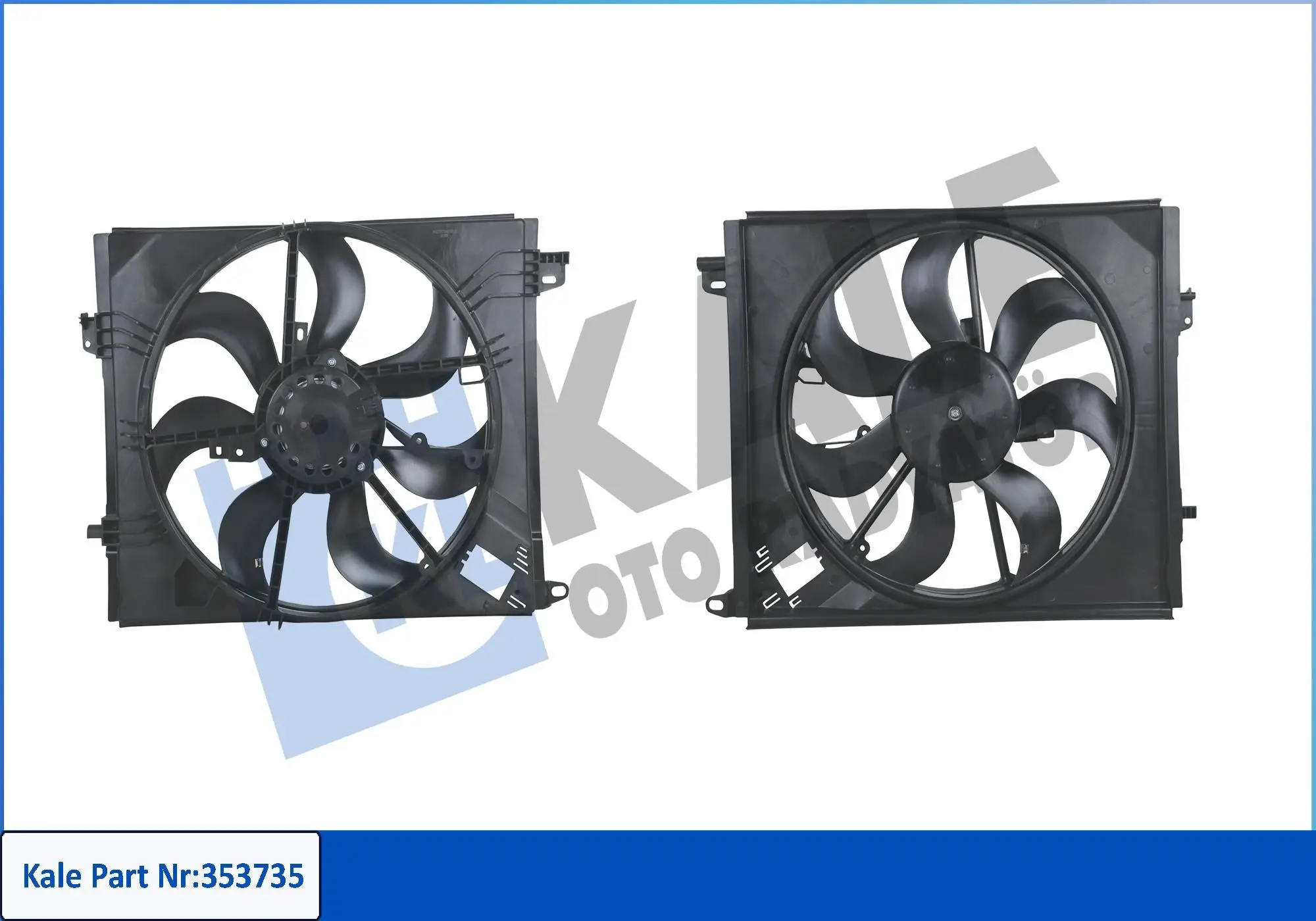 Ventilateur, refroidissement du moteur KALE OTO RADYATÖR 353735
