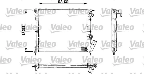 Radiateur, refroidissement du moteur VALEO 730499