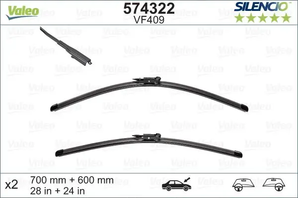 Balai d'essuie-glace VALEO 574322