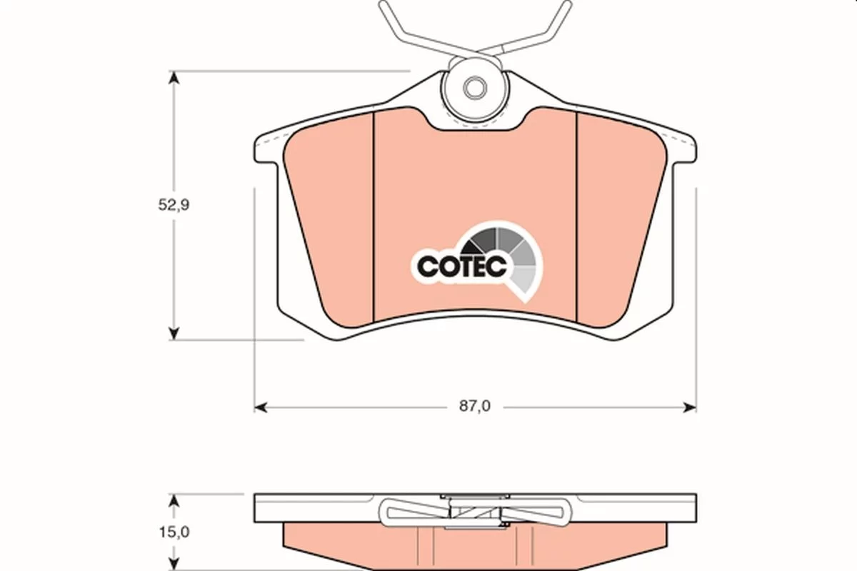 Kit de plaquettes de frein TRW GDB823