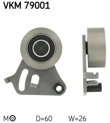 Poulie-Tendeur, Courroie De Distribution SKF VKM 79001