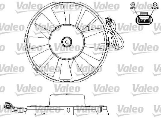 Ventilateur, refroidissement du moteur VALEO 696172