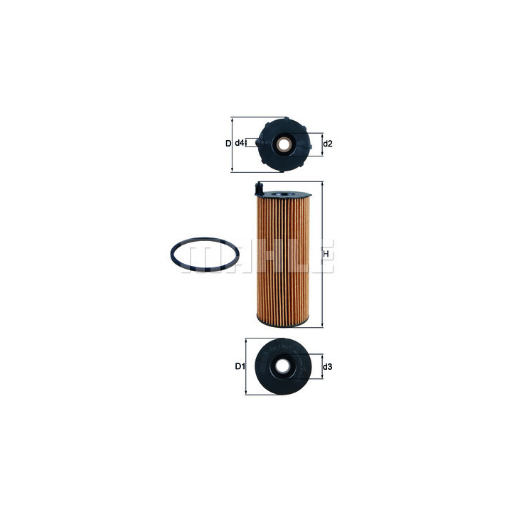 Filtre à huile MAHLE ORIGINAL OX 196/1D