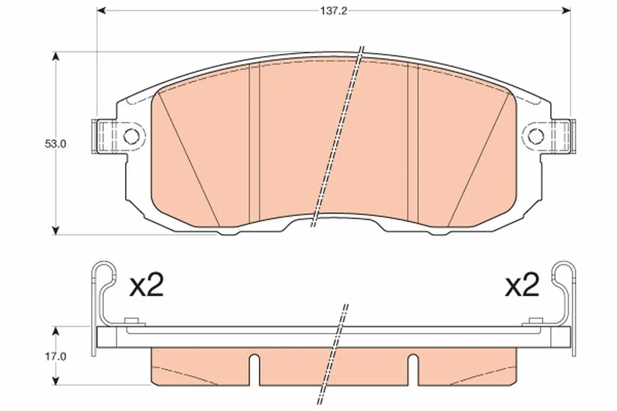 Kit de plaquettes de frein TRW GDB3616