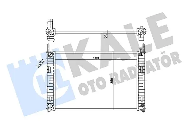Radiateur, refroidissement du moteur KALE OTO RADYATÖR 356885