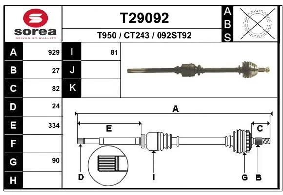 Cardan EAI T29092