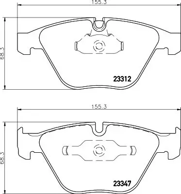 Kit de plaquettes de frein HELLA 8DB 355 009-271