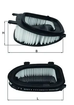 Filtre à air MAHLE ORIGINAL LX 3541