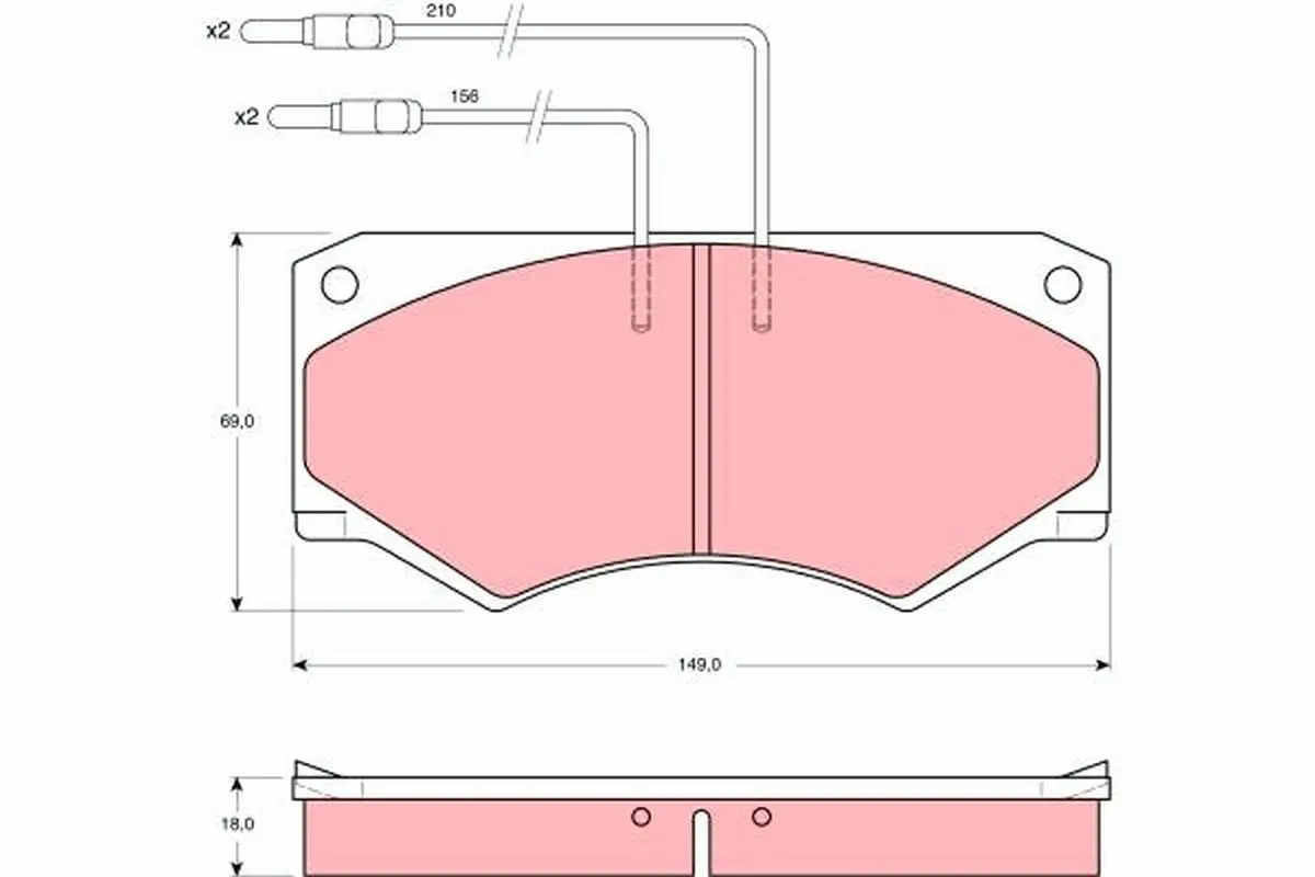 Kit de plaquettes de frein TRW GDB389
