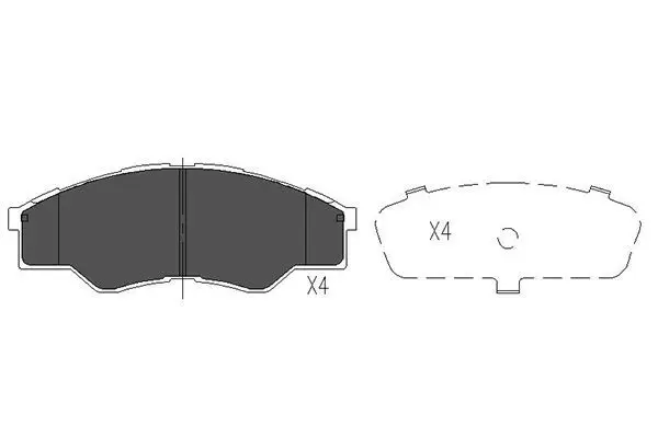 Kit de plaquettes de frein KAVO PARTS KBP-9102