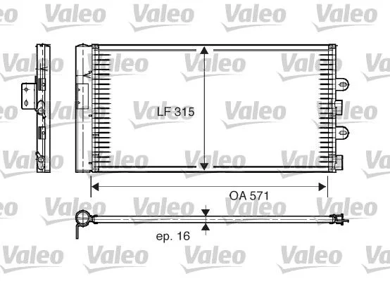Radiateur climatisation VALEO 817703