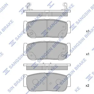 Kit de plaquettes de frein Hi-Q SP1173