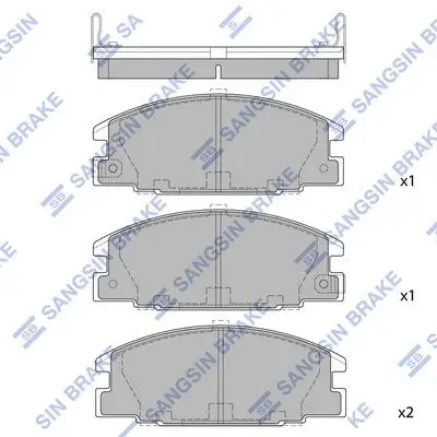 Kit de plaquettes de frein Hi-Q SP2010
