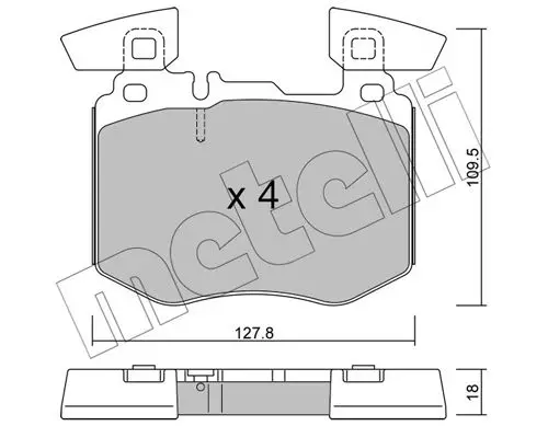Kit de plaquettes de frein METELLI 22-1310-0