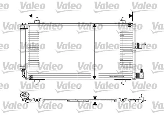Radiateur climatisation VALEO 817508