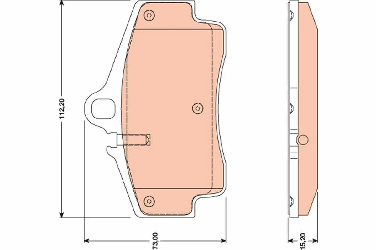 Kit de plaquettes de frein TRW GDB1757