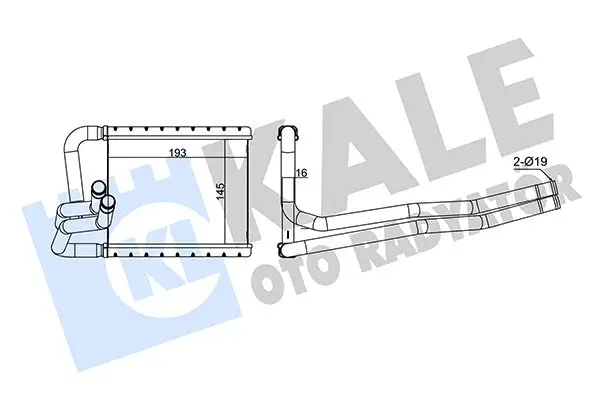 Radiateur chauffage KALE OTO RADYATÖR 355130