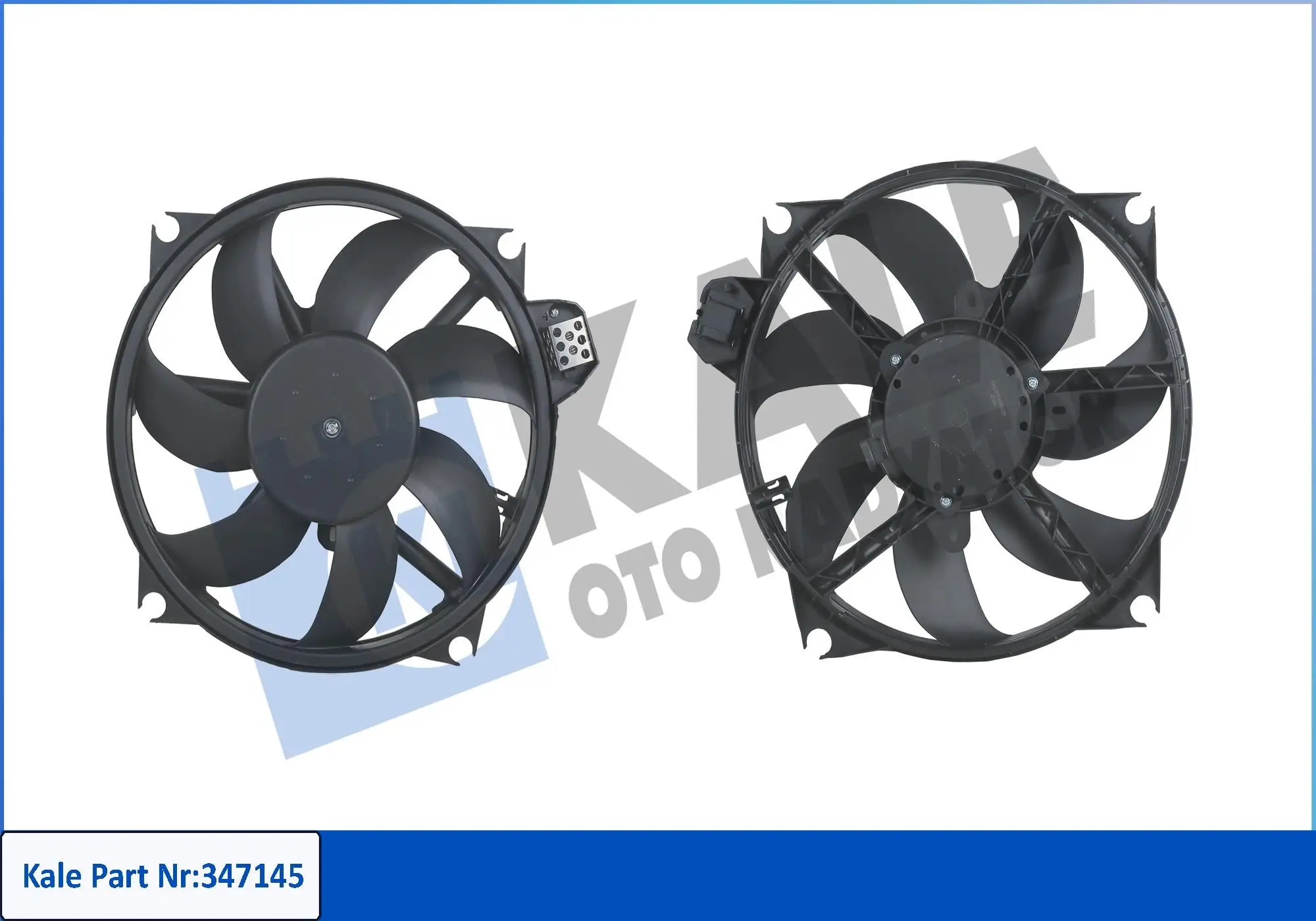 Ventilateur, refroidissement du moteur KALE OTO RADYATÖR 347145