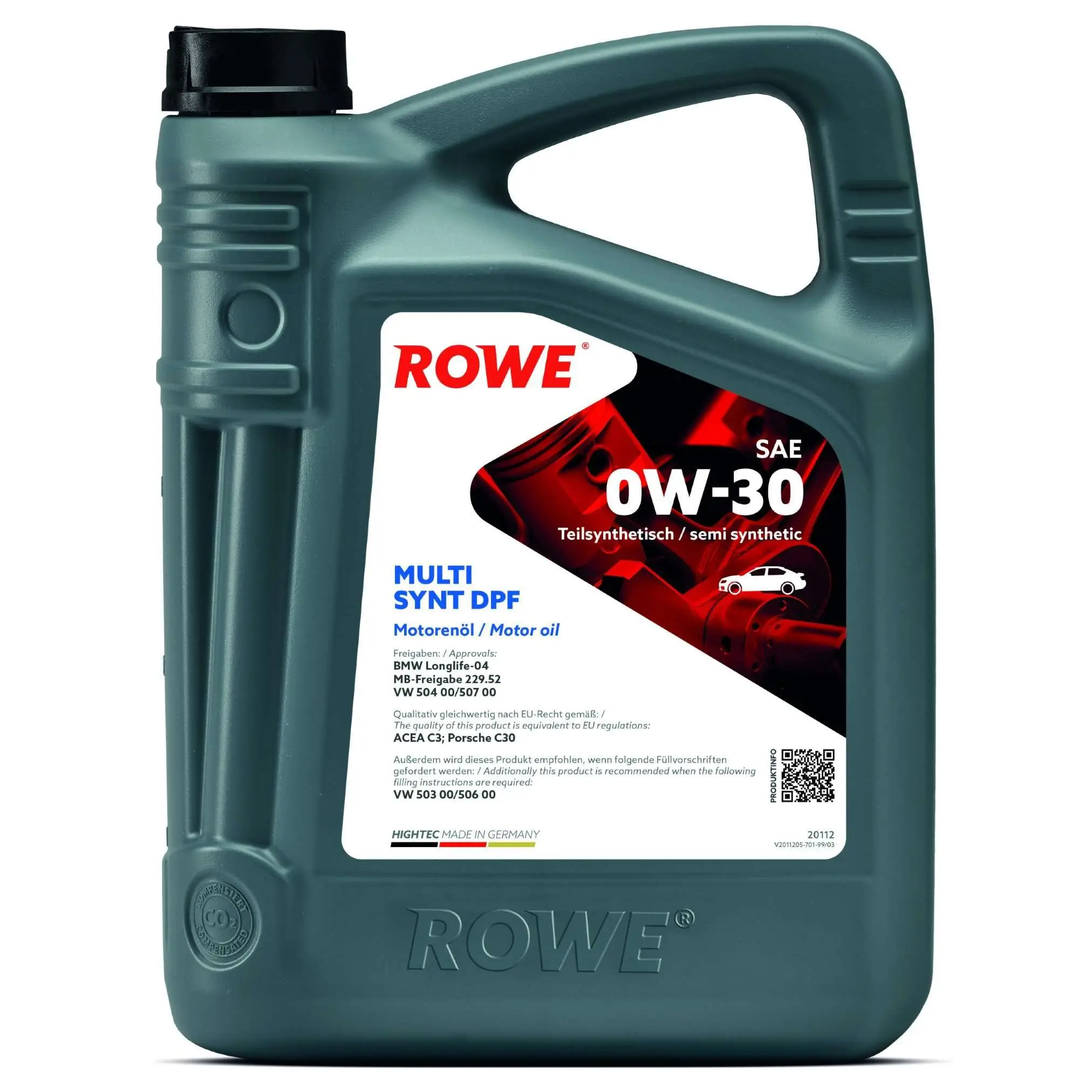 Huile moteur ROWE 0W30 5L LL-04