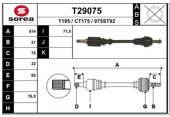Cardan EAI T29075
