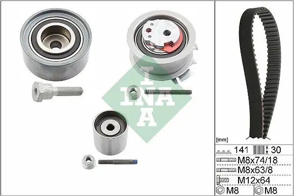 Kit de courroie crantée INA 530 0463 10