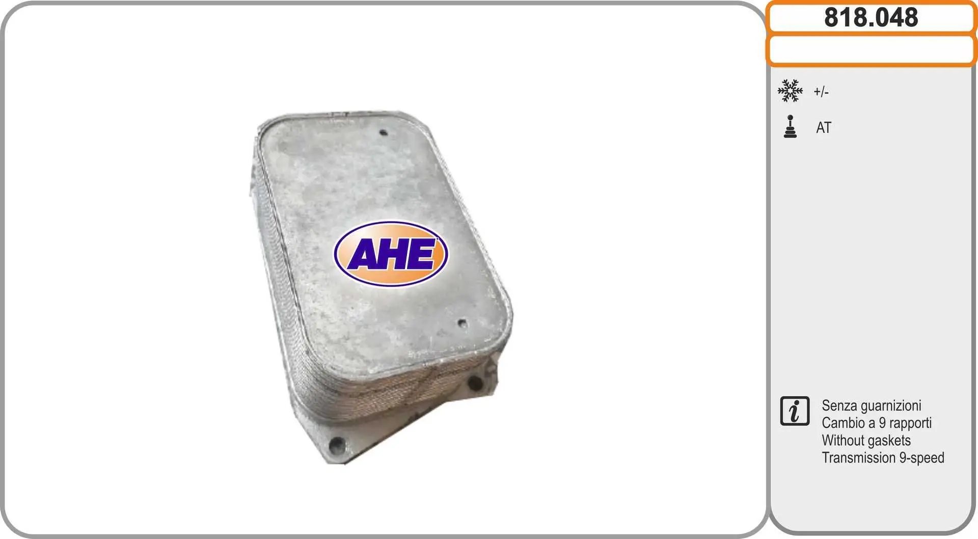 Radiateur d'huile AHE 818.048