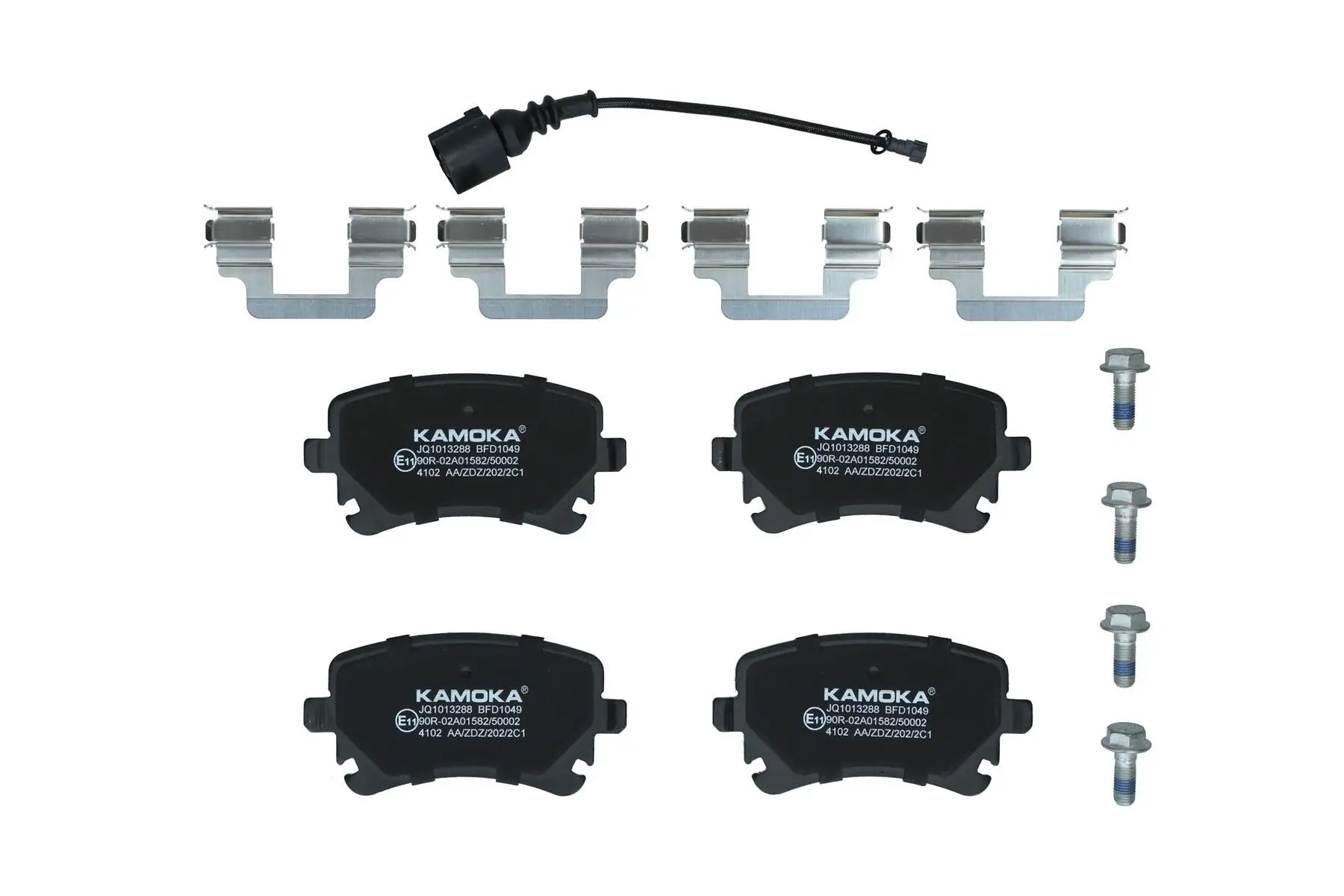 Kit de plaquettes de frein KAMOKA JQ1013288