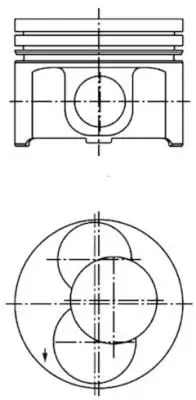 Piston KOLBENSCHMIDT 40093720
