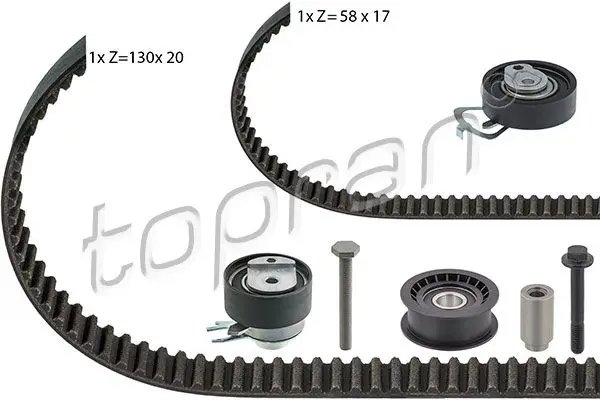 Kit de courroie crantée TOPRAN 111 195