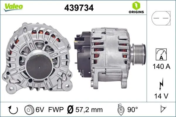 Alternateur VALEO 439734