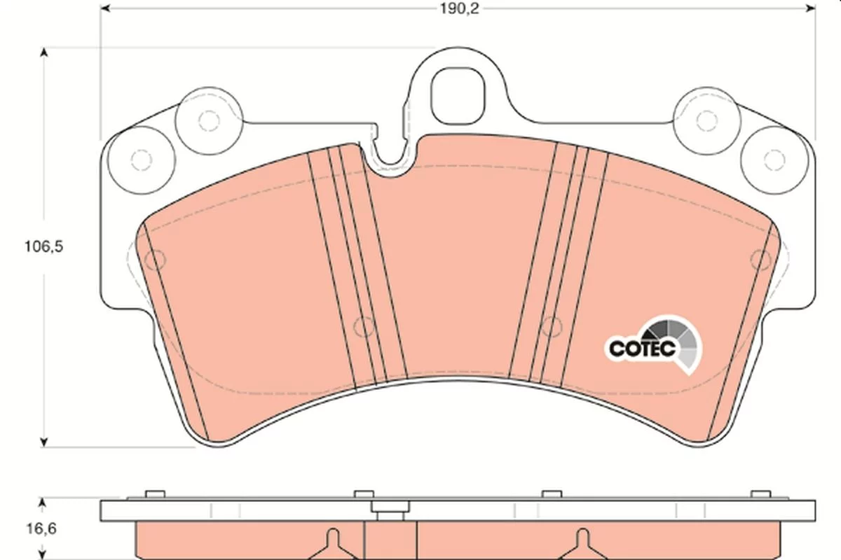 Kit de plaquettes de frein TRW GDB1548