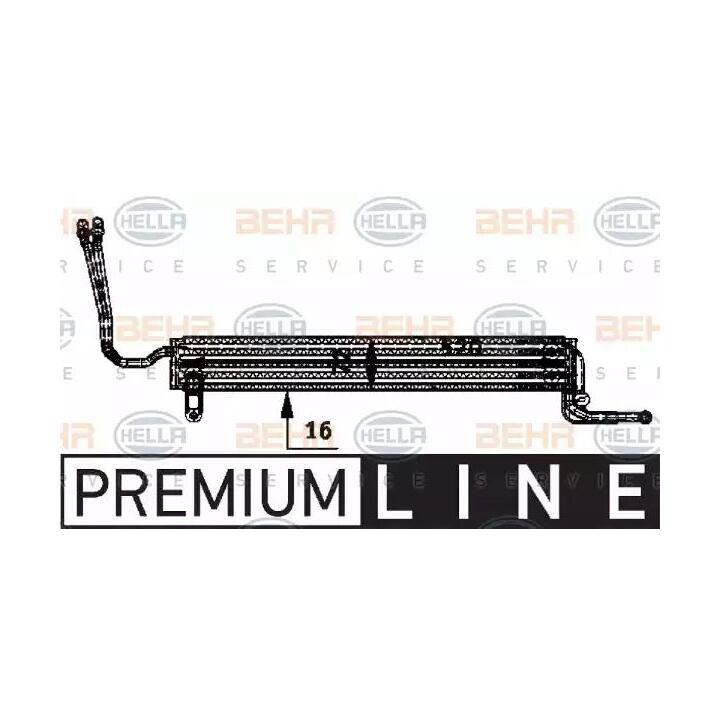 Radiateur d'huile, direction HELLA 8MO 376 726-361