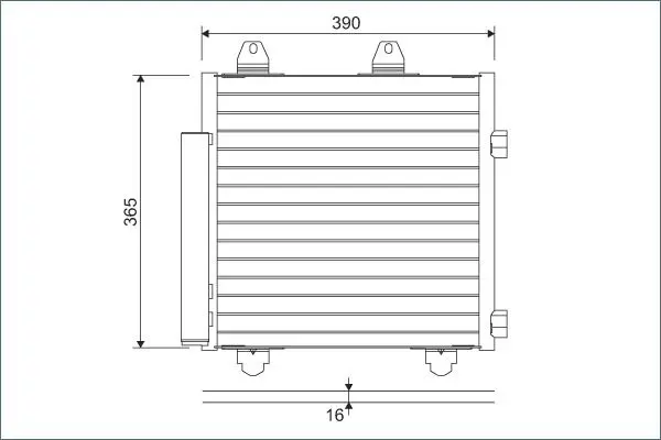 Radiateur climatisation VALEO 822577