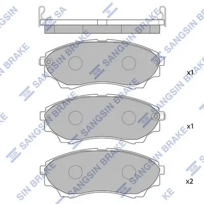 Kit de plaquettes de frein Hi-Q SP1479