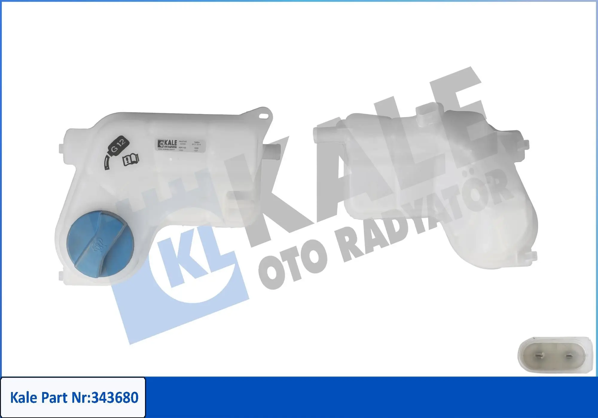Vase d'expansion, liquide de refroidissement KALE OTO RADYATÖR 343680